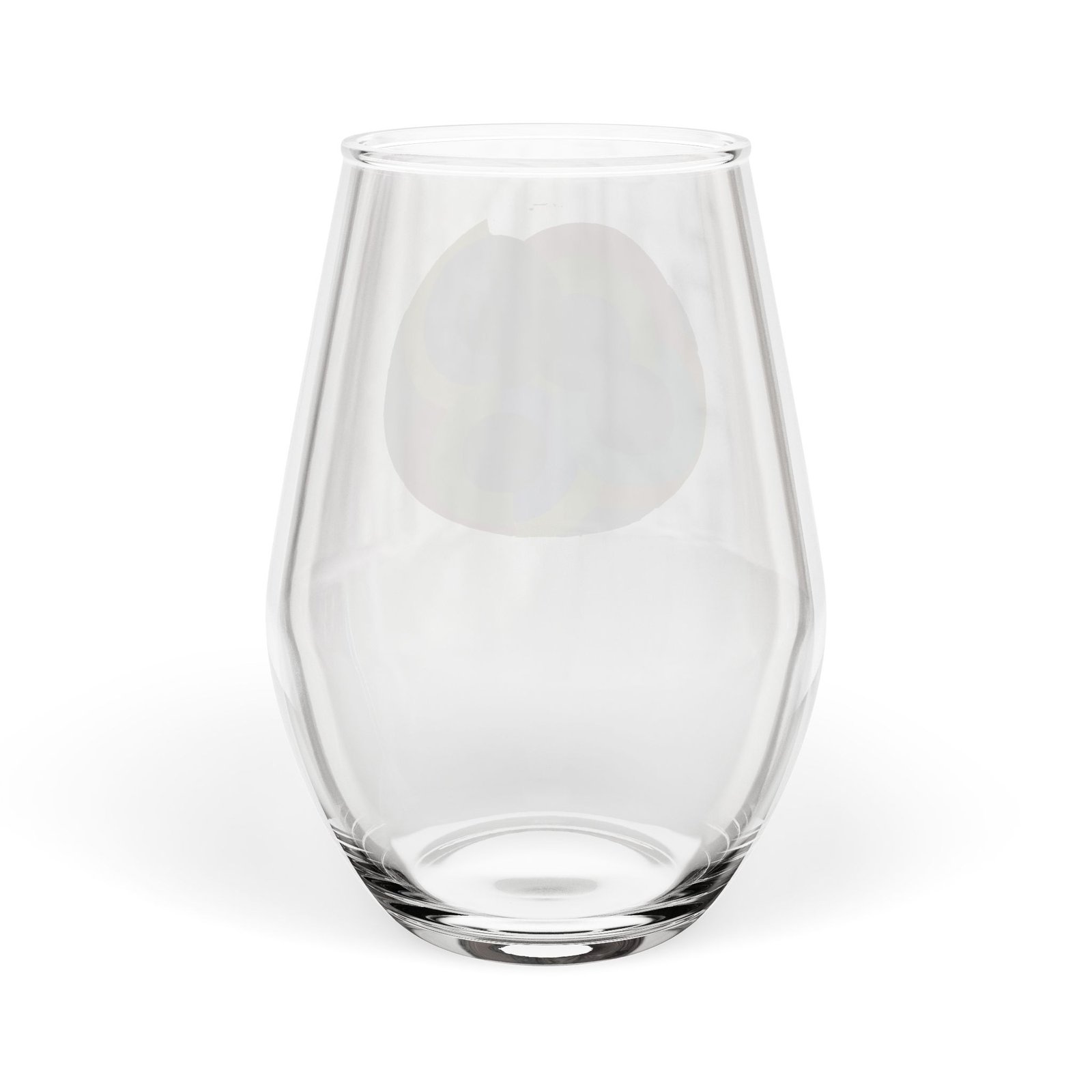 Abstract Colorful Circles Stemless Wine Glass — 11.75 oz Modern Art Drinkware - Image 2