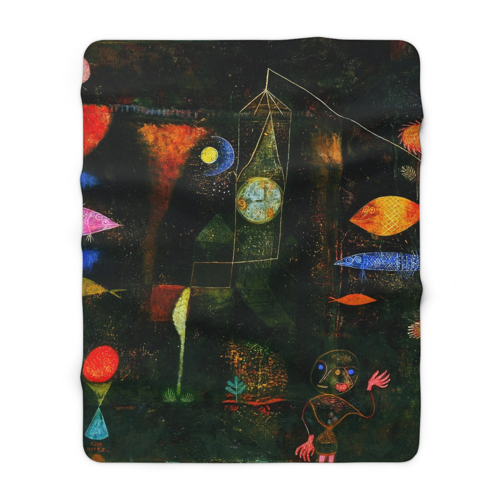 Paul Klee: Fish Magic Sherpa Fleece Blanket - Image 5