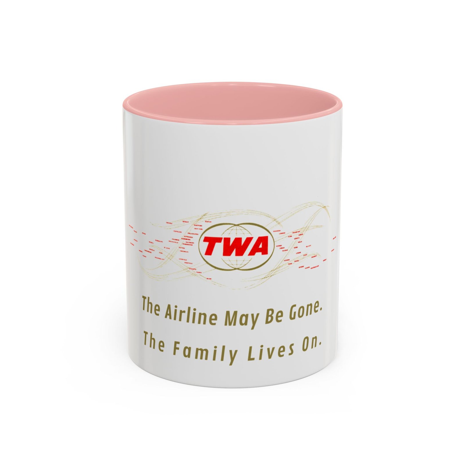 TWA Tribute Coffee Mug — "The Airline May Be Gone. The Family Lives On." - Image 9
