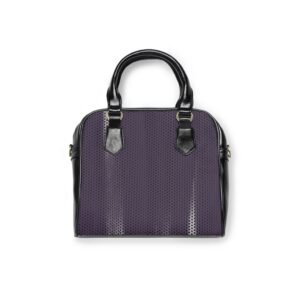 Purple Textured Shoulder Handbag – Stylish Everyday Tote