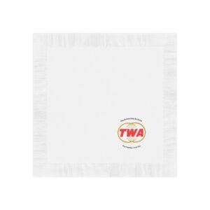 TWA White Coined Napkins Simple, Circular