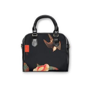 Bird & Blossom Shoulder Handbag — Vintage Floral Bird Print Purse