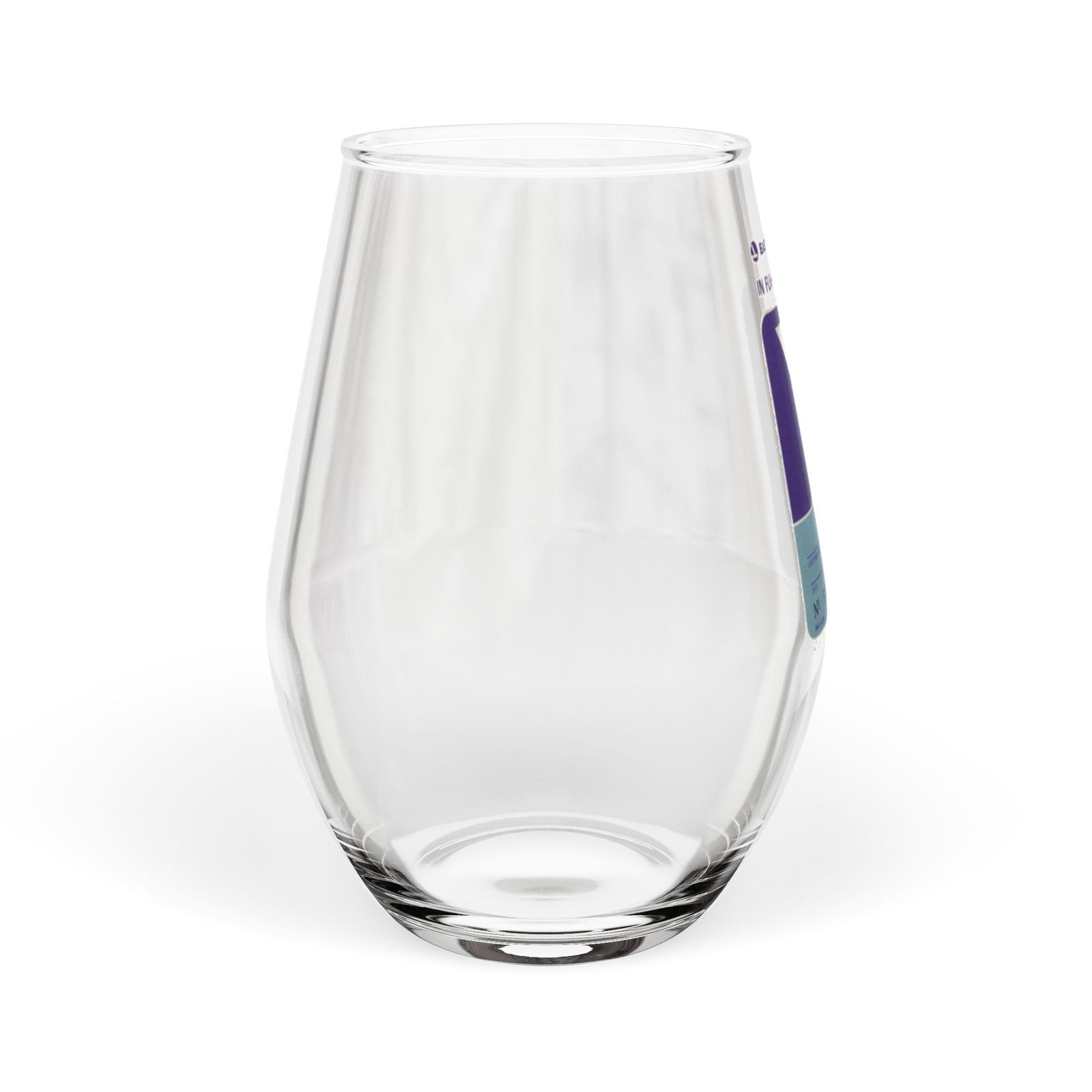 Eastern Airlines Stemless Wine Glass – Travel Ticket Martini Design, 11.75oz - Image 2