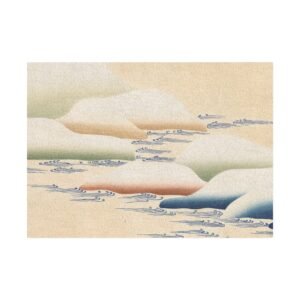 Kamisaka Sekka: Abstract Coastal Landscape Rug