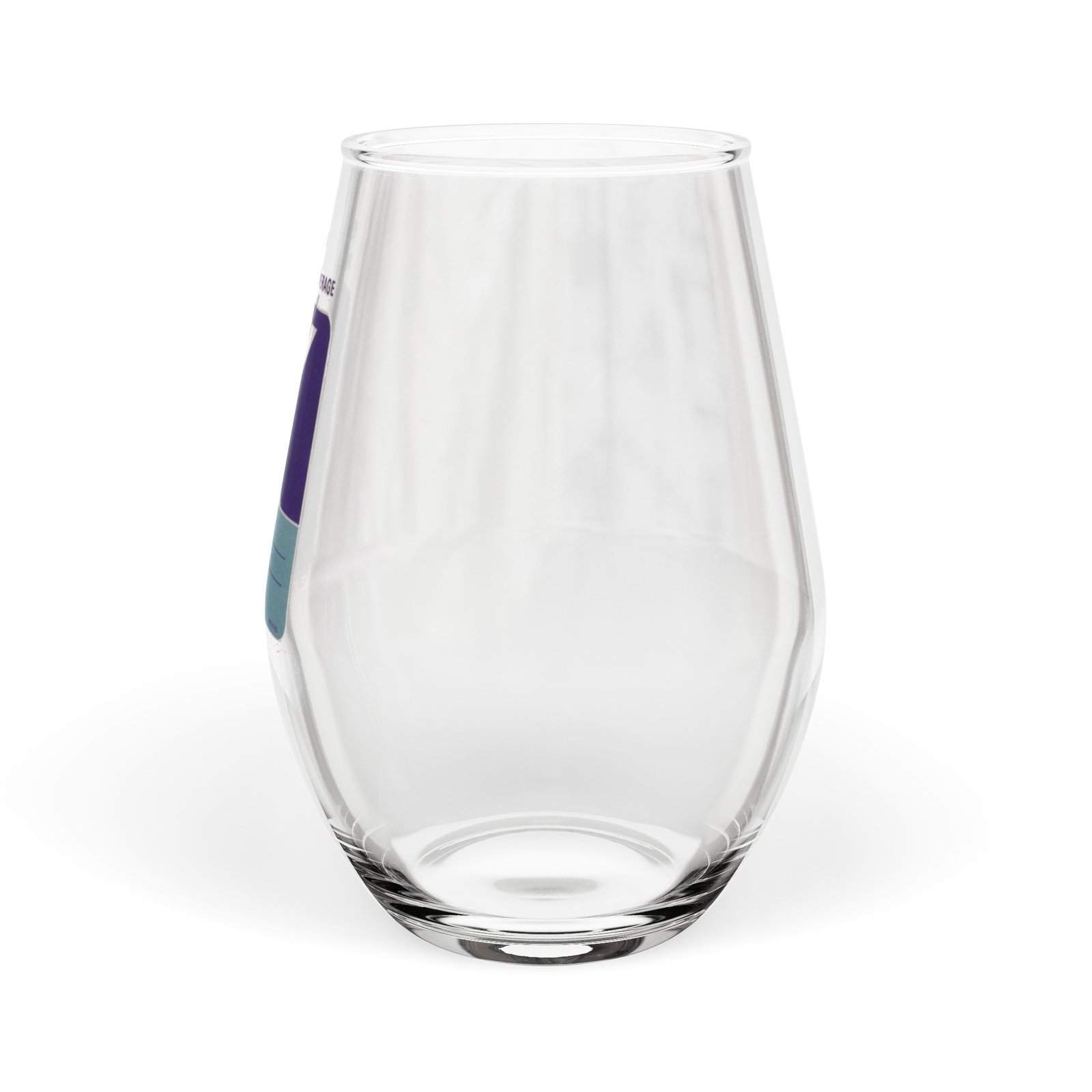 Eastern Airlines Stemless Wine Glass – Travel Ticket Martini Design, 11.75oz - Image 4