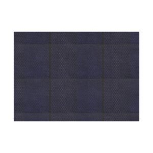 Dark Navy Plaid Rug – Modern Geometric Area Rug