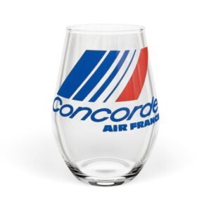 Air France Concorde Stemless Wine Glass