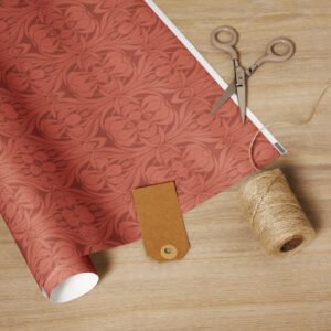 Rouge Fleu-de-lis Wrapping Paper Roll