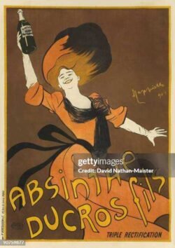 FRANCE - FEBRUARY 01: A smaller format version of Cappiello's famous poster for Absinthe Ducros. (Photo by SSPL/Getty Images)