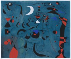 Figure at Night Guided by the Phosphorescent Tracks of Snails
Joan Miro
1940 Figure at Night Guided by the Phosphorescent Tracks of Snails Joan Miro 1940